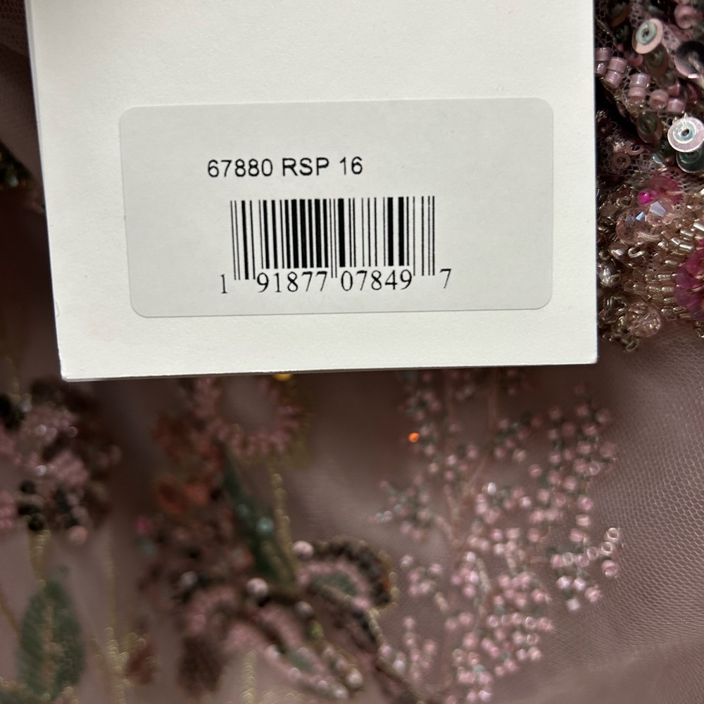 Mac Duggal Pink Floral Maxi Dress - Picture 11 of 11